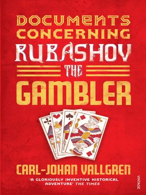 cover image of Documents Concerning Rubashov the Gambler